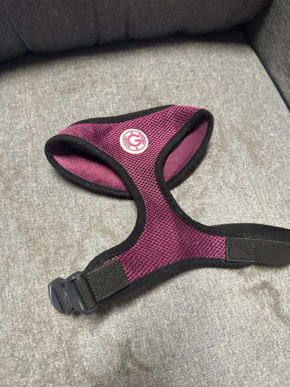 Gooby Purple Soft Mesh Dog Harness